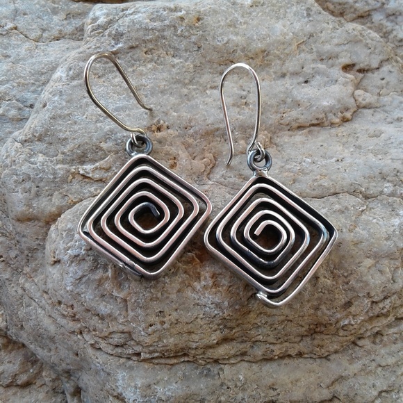 Jewelry - Sterling silver spiral earrings